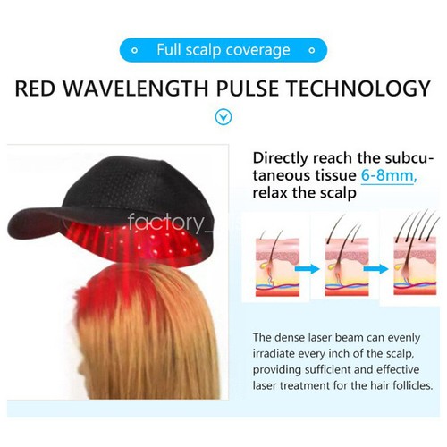 Potable Hair Low Light Laser Treatment Hair Growth/Hair Loss Cap/Helmet - Picture 10 of 12