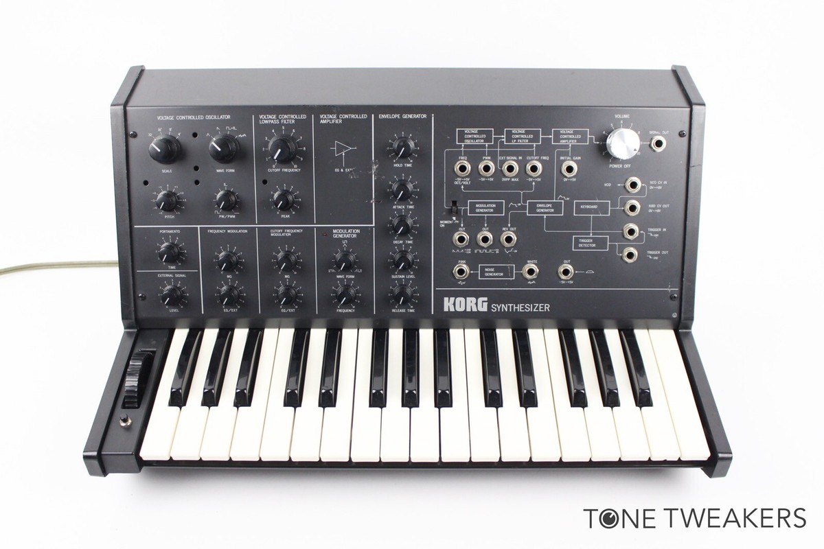 KORG MS-10 アナログシンセサイザー Korg MS10 Analog Synthesizer Keyboard *Fully Refurbished