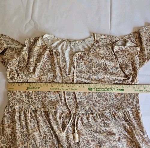 Camicia Frye & Co. donna cravatta spaccata collo manica gomito stampa tuta taglia 1X - Foto 5 di 9
