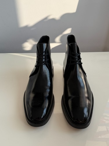 Authentic Tom Ford Mens Leather Lace-Up Boots Shoes 45.5 EU 11.5 UK Black £1,375 - Picture 2 of 7
