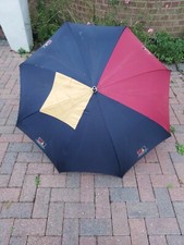 Vintage Promotional Advertising Staff Issue Norwich Union Red Blue Golf Umbrella