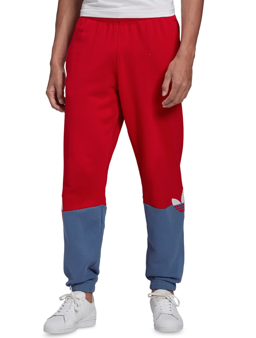 【ストリート好き必見】adidas Originals Line Design Pants Adidas originals Men's Regular Fit Slice Trefoil Colorblock