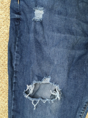 Levi's Jeans Women's 22W 41x28 Blue Denizen High Rise Super Skinny Distressed - Picture 11 of 16