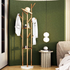 Gold Kleiderständer Garderobenständer Marmorsockel Jackenständer Jackenständer 