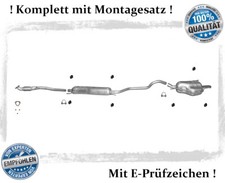Auspuffanlage für Opel Zafira B 1.6 1.8 16V Auspuff mit Hosenrohr Montagesatz