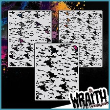 Camo Pattern Set 1 - Reusable Airbrush Stencil Template