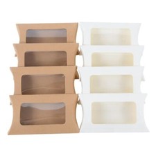 10pcs Pillow Shape Kraft Paper DIY Candy Box Birthday Party Favor Gift Boxes NEW