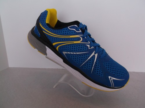 AVIA BLUE WITH YELLOW ACCENTS CUSHIONED INSOLE MEN'S WALKING SHOE NEW - Picture 1 of 7