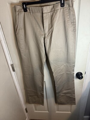 Bonobos Khaki Wednesday Pants Straight Beige Chinos Flat  Mens Size 33 x 34