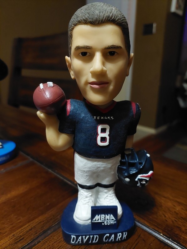 Houston Texans DAVID CARR #8  2002 MBNA BOBBLEHEAD