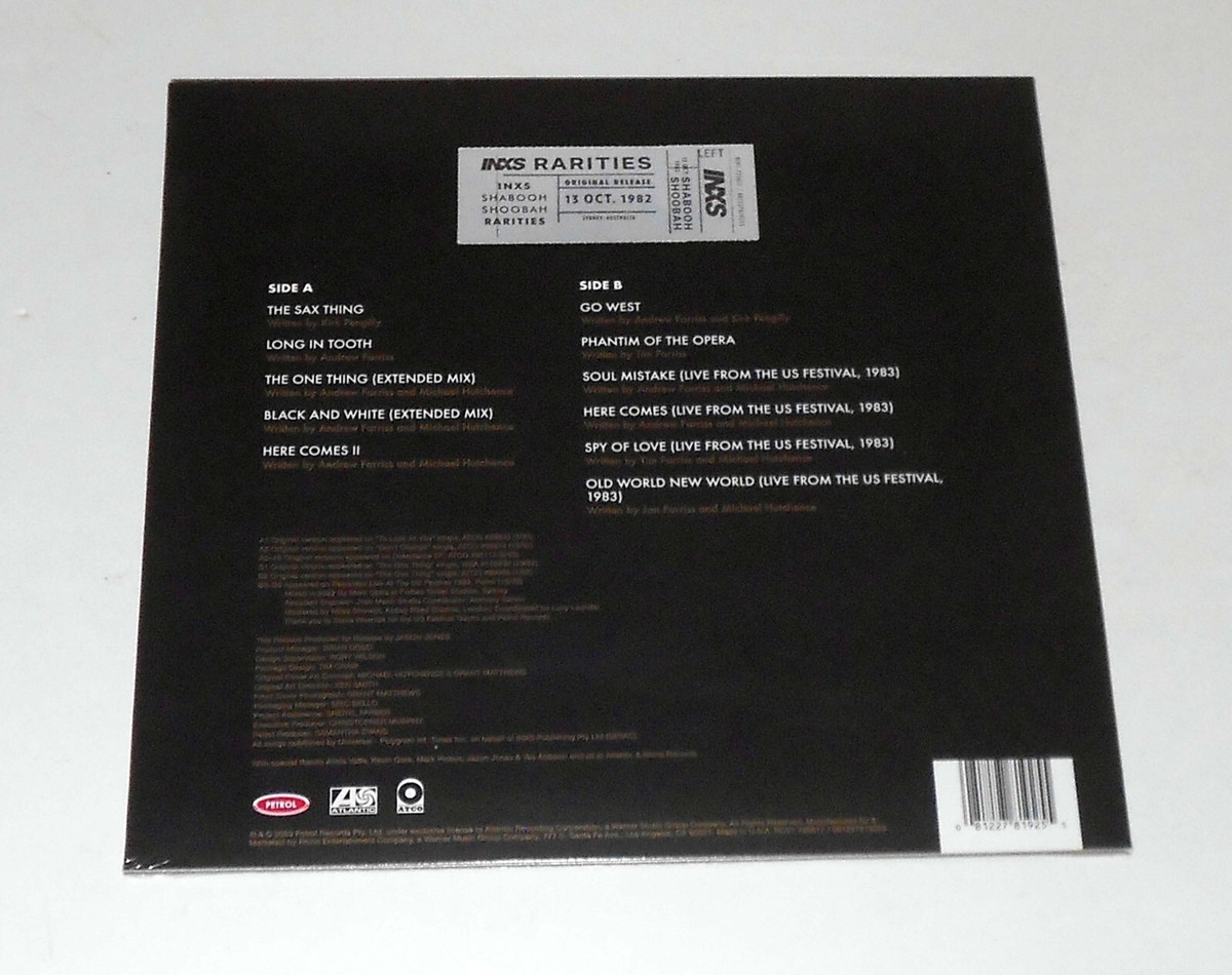 INXS Shabooh Shoobah Rarities B sides LP ALBUM 2023 RSD BF
