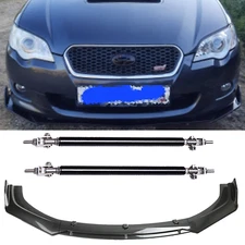 Front Bumper Lip Splitter Spoiler Kit Carbon Fiber For  Subaru Body Kit R+