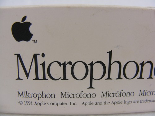 Vintage 1991 Apple White Microphone With Original Box 699-5103-A Made in Japan - 第 3/6 張圖片