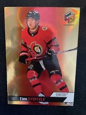 20-21 UD Extended Hockey RC Rookie HoloGrFX HG-3 Gold SP Parallel Tim Stutzle