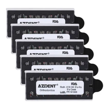 5 Pack Dental Orthodontic Monoblock MIM Bracket Braces Mini Roth 018 Hooks 3-4-5