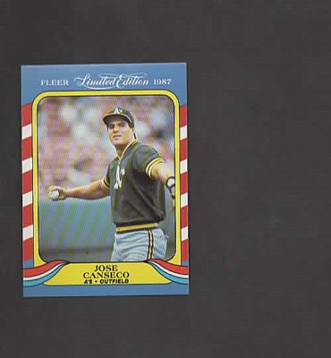 1987 Fleer Limited Edition #6 JOSE CANSECO | eBay