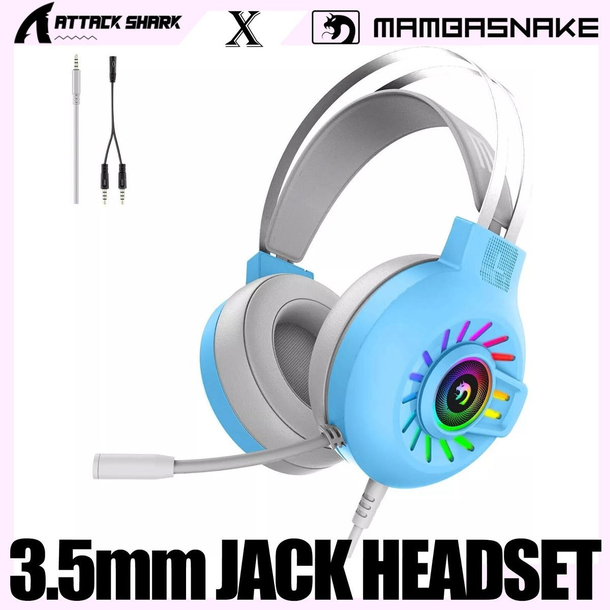 Headphone Jack Headset And Mic For Nintendo Switch Gaming Headset