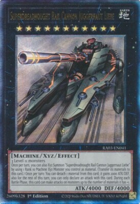 Superdreadnought Rail Cannon Juggernaut Liebe - RA03-EN041 - NM - Ultimate Rare