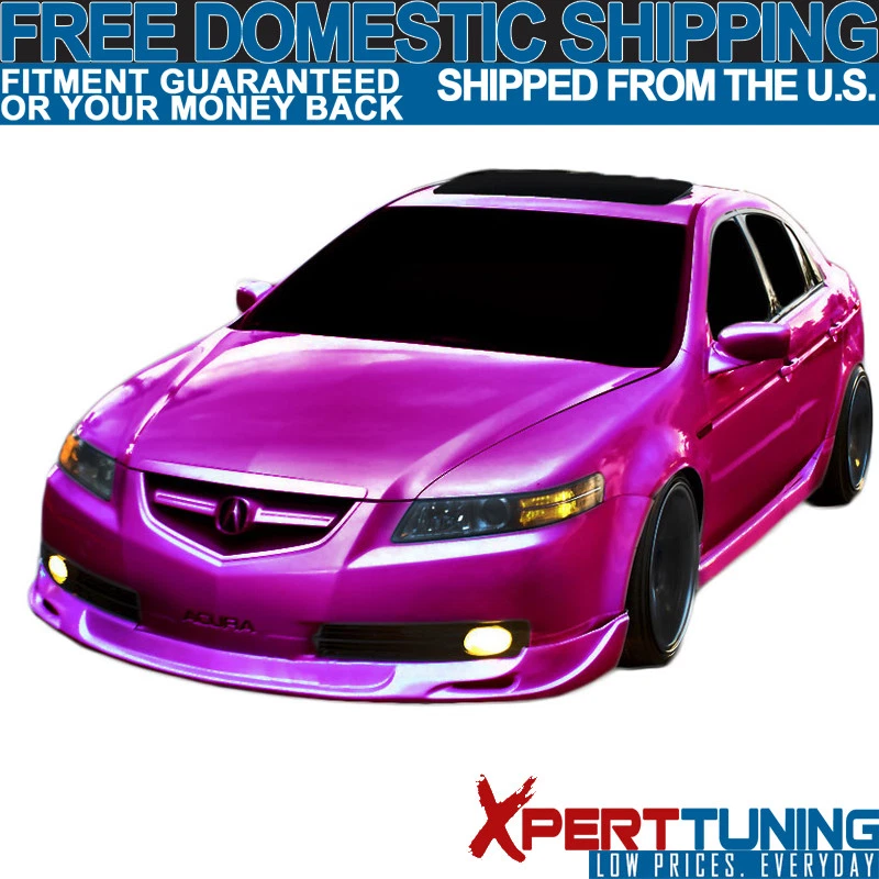 Fit 04-06 Acura TL Mugen Style Front Bumper Lip Spoiler PU Foto 2 de 4