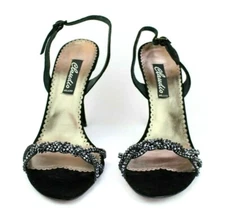 Claudio Milano Women's Shoes Suede Twisted Crystal Size 41 Italy $659