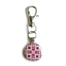 Amanda Murphy Stardust Red Scissor Fob with Swivel Clip