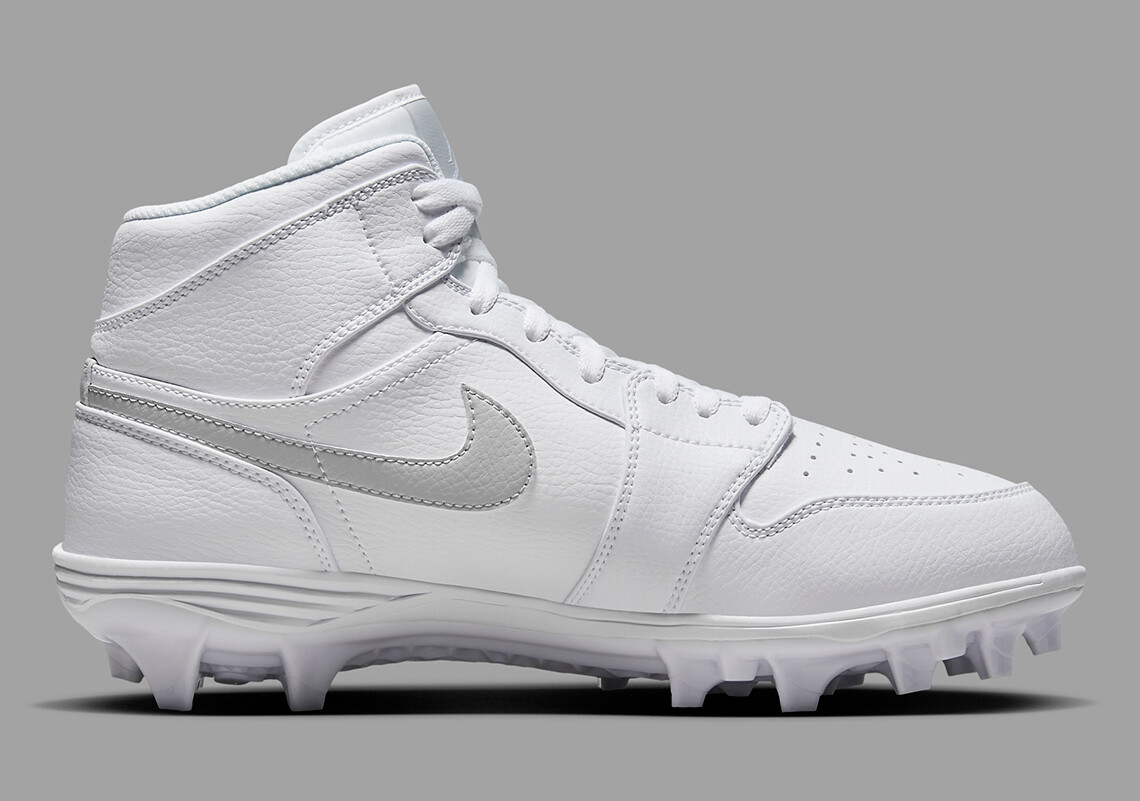 スパイク Air Jordan 1 Mid White Cleats 27.5 Jordan 1 Mid Youth Multisport Cleat White 12C-6Y HF6883-100