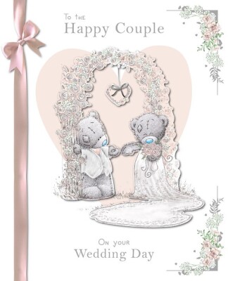 BOXED Wedding Day Card LARGE Luxury Tatty Teddy Special