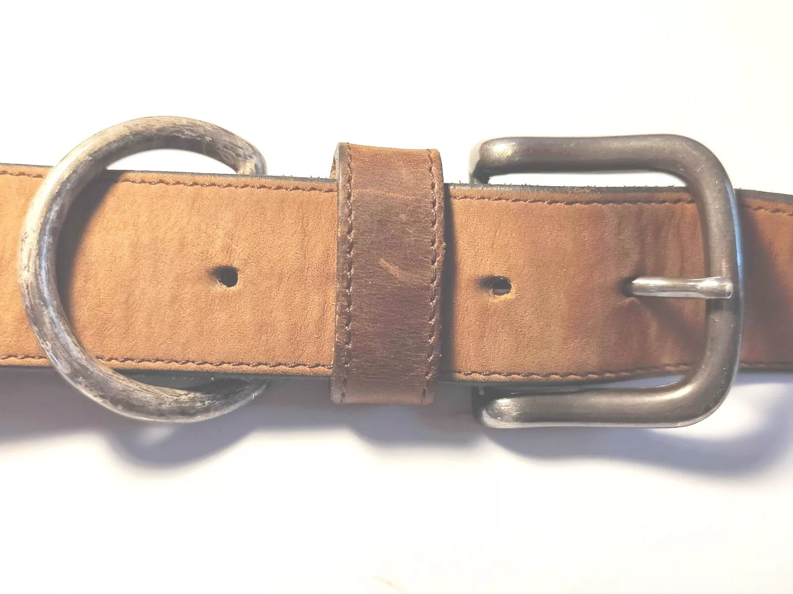 Ceinture de selle Christain Dior pistolet boucle en laiton métal 35