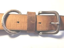 Christain Dior Saddle Belt CD Gun Metal Brass Buckle 35"