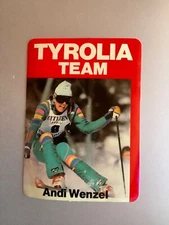 Adhesive Sticker - TYROLIA TEAM Andi Wenzel - Austria Vintage 80s Original decal