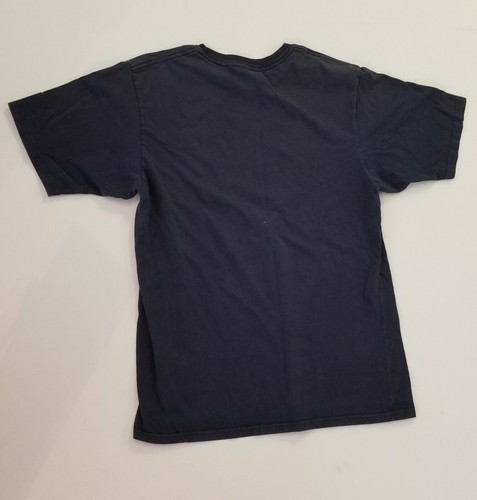 squeeze me dark blue t shirt mens M cotton threadless short sleeve funny orange - Picture 5 of 12