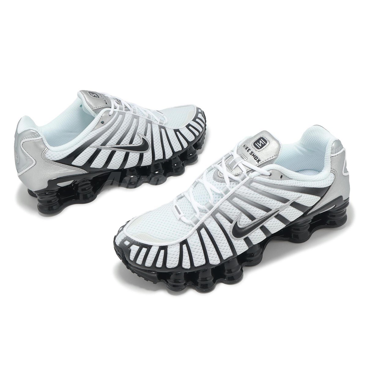 Nike Shox TL Black Metallic Silver Women Casual Shoes