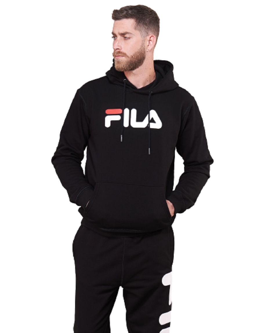 Fila Classic Pure Hoody Felpa con Cappuccio Black Regular Unisex