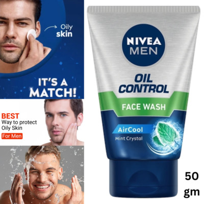 Nivea Men Oil Control Face Wash for oil skin 10x Vitamin C Effect, 50ml New