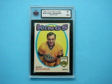 1971/72 O-PEE-CHEE NHL HOCKEY CARD #155 GARY EDWARDS ROOKIE KSA 7 NM SHARP!! OPC
