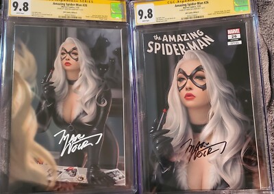 AMAZING SPIDER-MAN #26 CGC 9.8 LOUW KRS VARIANTS  A&B.  Signed by Marv Wolfman