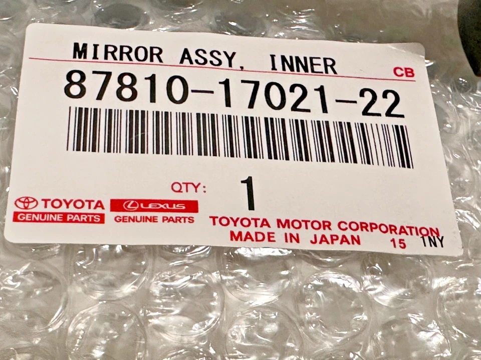Toyota Genuine MR2 1985-1995 Inner Rear View Mirror 87810-17021-22 OEM JDM Foto 2 de 4