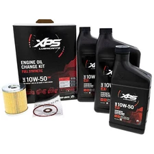 Can-Am OEM 4T 10W-50 Synthetic Blend Oil Change Kit, 779252, 9779252