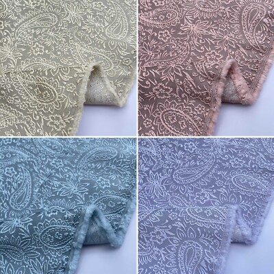 Metallic Brokat Jacquard Paisley Kostüme Bekleidung Kleid Handwerk Stoff