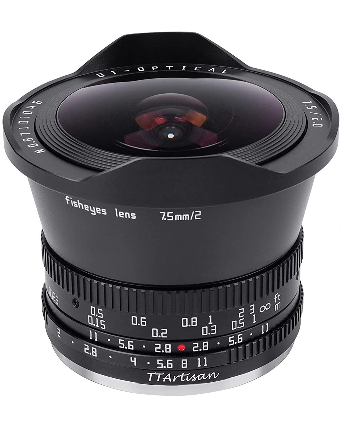 Ttartisan 2/7.5mm Black Fisheye F. Fuji x Aps-c (1726933690)