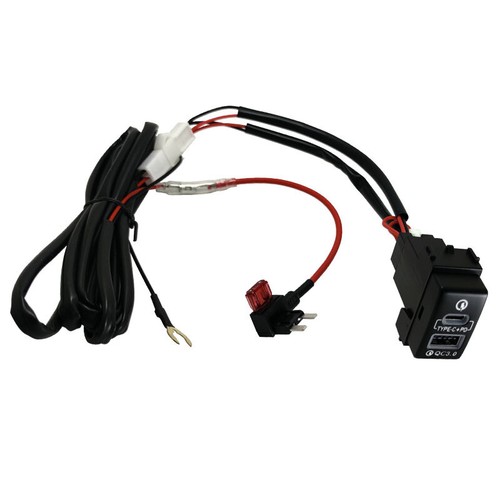 Switch Button PD+QC3.0 USB Port Charger For Nissan Navara D40 2004-2013 Patrol - 第 7/7 張圖片