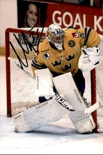 Niklas Lundstrom Signed 4x6 Photo Team Sweden / St Louis Blues #2