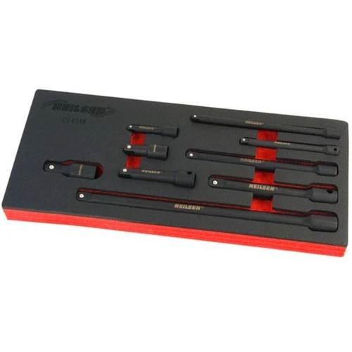 HEAVY DUTY IMPACT EXTENSION BAR SOCKET SET 9PC 1/4" 1/2" 3/8" DRIVE SOCKETS TOOL