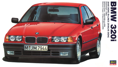 #ad Hasegawa 20313 1 24 Scale Model Car Kit BMW E36 3 Series 320i 4 Door Sedan $28.90