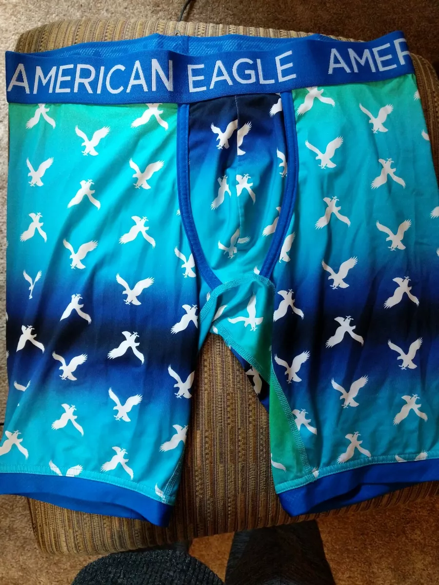 NWOT AMERICAN EAGLE OUTFITTERS MENS AEO FLEX TRUNK SZ Med blue