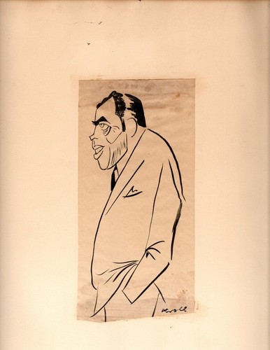 Julius Kroll, berühmter Künstler, 5 Original Karikaturen, Clark Gable, Cary Grant..... - Bild 4 von 4