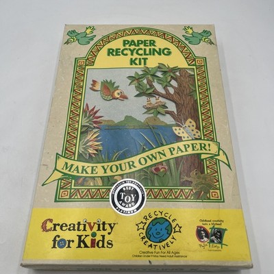 Vtg Paper Recycling Kit Make Your Own Paper  Creativity for Kids Gondwana 1994 