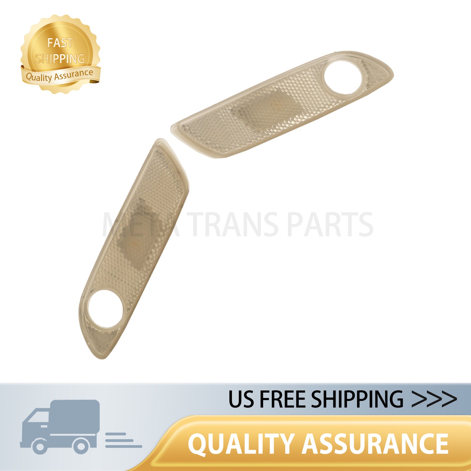 Pair Front Fender Side Marker Lights Fits 10-19 Rolls-Royce Ghost Wraith Dawn