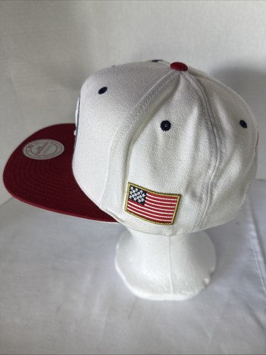 New York Islanders Mitchell & Ness Snapback NHL Hat American Flag on Side RARE - Picture 7 of 22