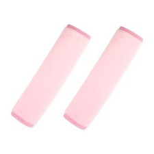 2 PCS Car Seat Belt Pads Cover Soft Seat Belt Shoulder Pad Safety Belt Pink